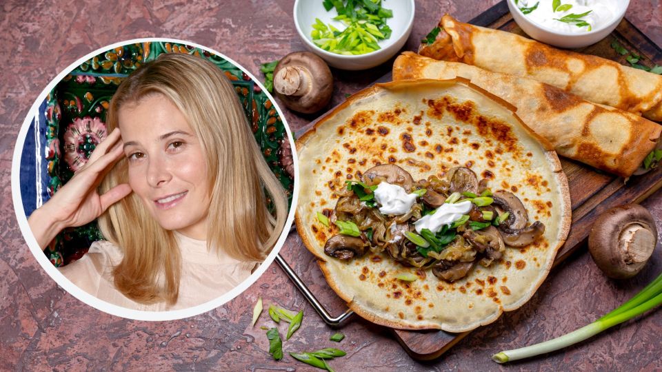 Идеальные блинчики с сыром и грибами: кулинарное вдохновение от Юлии Высоцкой Идеальные блинчики с сыром и грибами: кулинарное вдохновение от Юлии Высоцкой